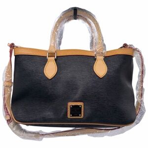 NWT Dooney & Bourke E/W Top Handle Zip Epi Leather Satchel Handbag